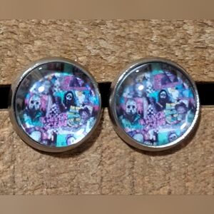 💟 Horror Killers Handmade Stud Earrings